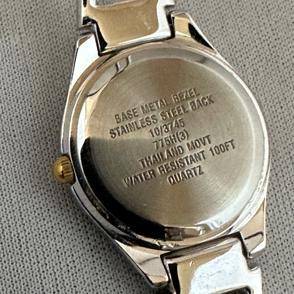 Anne Klein silver and gold tone bracelet style watch with date function - Picture 5 of 6